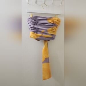 Slate & Willow Lavender and Gold Top, Size 4.